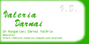 valeria darnai business card