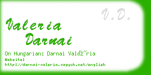 valeria darnai business card